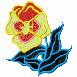 Flowers And Tree Embroidery Design 11